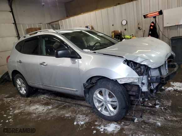 2015 Nissan Rogue Select S with VIN JN8AS5MV6FW769758, listed as a Copart auction lot 45227815 with 107,761 mi miles and Salvage Title. Bid and sale history available at carsss.com. Image 4.
