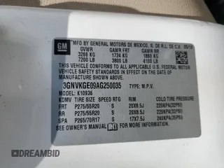 2010 Chevrolet Avalanche LTZ with VIN 3GNVKGE09AG250035, listed as a Copart auction lot 58019804 with 193,509 mi miles and Salvage Title. Bid and sale history available at carsss.com. Image 13.