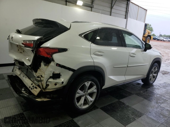 2017 Lexus NX with VIN JTJYARBZXH2059439, listed as a Copart auction lot 52018075 with 86,353 mi miles and Salvage Title. Bid and sale history available at carsss.com. Image 3.