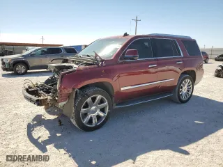2017 Cadillac Escalade Luxury with VIN 1GYS4BKJ5HR182696, listed as a Copart auction lot 47000395 with 96,540 mi miles and Salvage Title. Bid and sale history available at carsss.com. Image 1.
