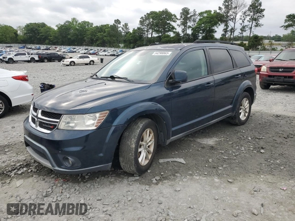 2013 Dodge Journey SXT with VIN 3C4PDCBB2DT580055, listed as a Copart auction lot 54298865 with 172,492 mi miles and Clean Title. Bid and sale history available at carsss.com. Image 1.