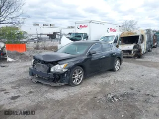 2014 Nissan Maxima 3.5 SV w/Premium Pkg with VIN 1N4AA5AP3EC453759, listed as a IAAI auction lot 42050714 with 166,700 mi miles. Bid and sale history available at carsss.com. Image 2.