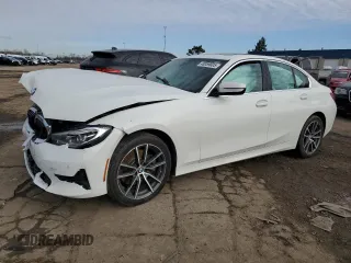2020 BMW 3 Series 330i with VIN 3MW5R1J04L8B21766, listed as a Copart auction lot 48059005 with 0 mi miles and Salvage Title. Bid and sale history available at carsss.com. Image 1.