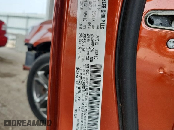 2014 Dodge Journey Crossroad with VIN 3C4PDCGG5ET264901, listed as a Copart auction lot 60807825 with 103,285 mi miles and Salvage title. Bid and sale history available at DreamBid. Image 13.