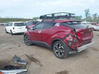 2018 Toyota C-HR XLE with VIN NMTKHMBX7JR010783, listed as a IAAI auction lot 42173610 with 93,320 mi miles and . Bid and sale history available at DreamBid. Image 3.
