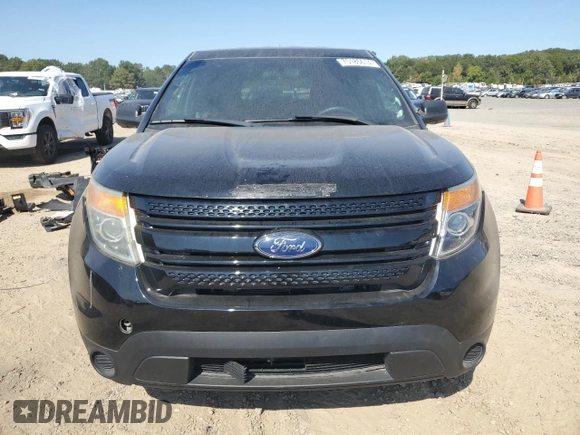 2014 Ford Utility Police Interceptor with VIN 1FM5K8AR2EGB59317, listed as a Copart auction lot 75185614 with 0 mi miles and Salvage Title. Bid and sale history available at carsss.com. Image 5.