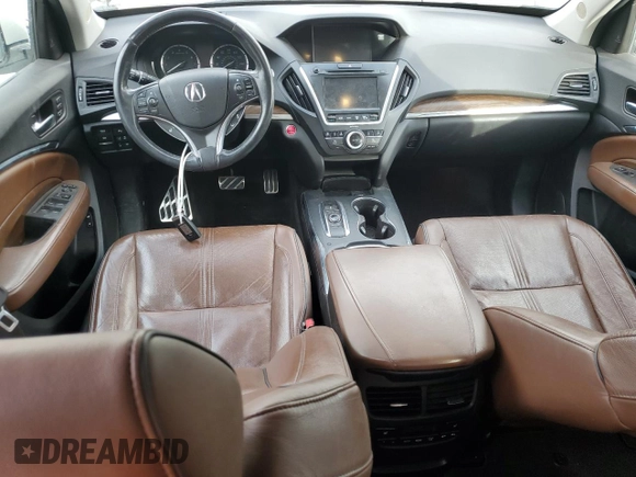 2017 Acura MDX Sport Hybrid w/Advance Pkg with VIN 5FRYD7H73HB001608, listed as a Copart auction lot 79456764 with 120,589 mi miles and Salvage Title. Bid and sale history available at carsss.com. Image 8.