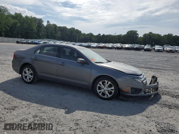 2012 Ford Fusion SE with VIN 3FAHP0HG9CR342931, listed as a Copart auction lot 58823775 with Not provided miles and Salvage title. Bid and sale history available at DreamBid. Image 4.