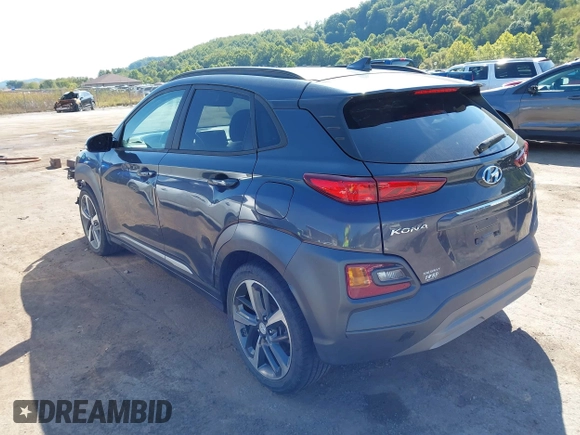2020 Hyundai Kona Limited with VIN KM8K3CA52LU486346, listed as a IAAI auction lot 40313683 with 30,116 mi miles. Bid and sale history available at carsss.com. Image 3.