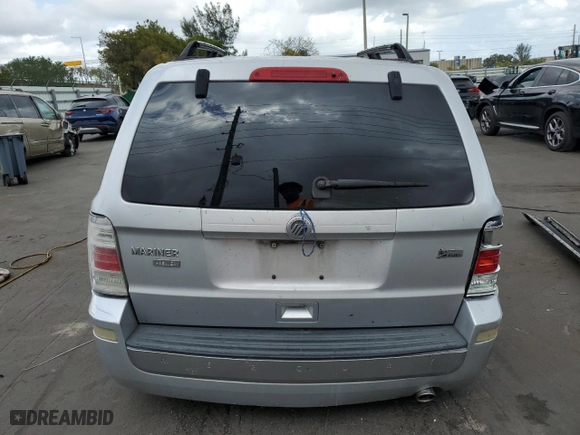 2010 Mercury Mariner Premier with VIN 4M2CN8HG3AKJ06165, listed as a Copart auction lot 50501905 with 229,937 mi miles and Salvage Title. Bid and sale history available at carsss.com. Image 6.