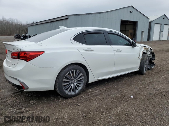 2018 Acura TLX w/Advance Pkg with VIN 19UUB3F78JA800267, listed as a Copart auction lot 45623984 with 125,758 mi miles and Salvage Title. Bid and sale history available at carsss.com. Image 3.