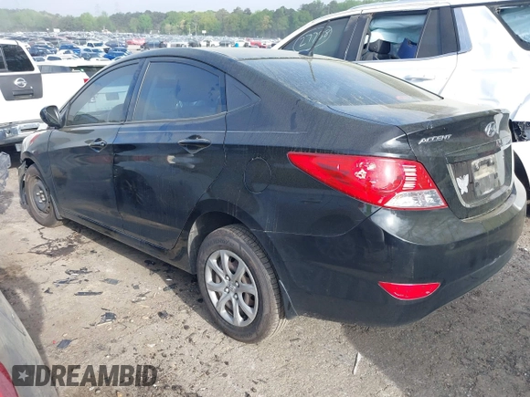 2013 Hyundai Accent GLS with VIN KMHCT4AEXDU433714, listed as a IAAI auction lot 41969028 with 141,170 mi miles and . Bid and sale history available at DreamBid. Image 3.