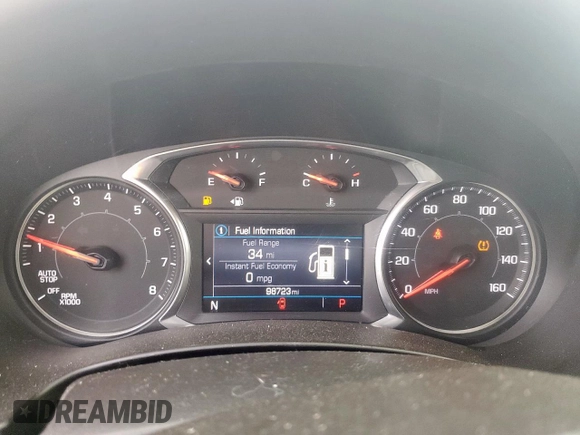 2020 GMC Terrain SLE with VIN 3GKALMEV6LL332463, listed as a Copart auction lot 58724805 with 98,723 mi miles and Salvage title. Bid and sale history available at DreamBid. Image 9.