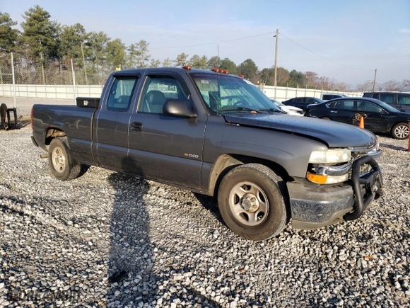 1999 Chevrolet Silverado 1500 LS with VIN 2GCEC19WXX1241346, listed as a Copart auction lot 85291044 with 0 mi miles and Salvage Title. Bid and sale history available at carsss.com. Image 4.