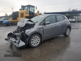 2016 Nissan LEAF S with VIN 1N4AZ0CP6GC301583, listed as a Copart auction lot 43475265 with 0 mi miles and Salvage Title. Bid and sale history available at carsss.com. Image 1.