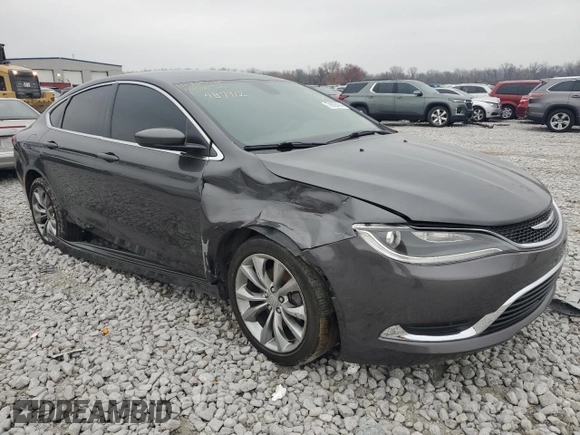 2015 Chrysler 200 Limited with VIN 1C3CCCAB2FN561046, listed as a Copart auction lot 78929404 with Not Provided miles and Salvage Title. Bid and sale history available at DreamBid. Image 4.