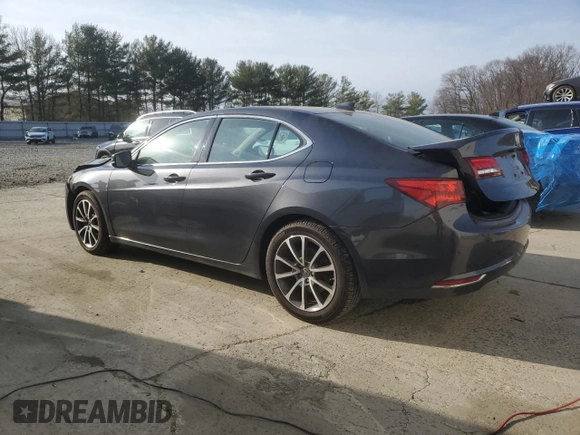 2015 Acura TLX V6 Tech with VIN 19UUB3F59FA007808, listed as a Copart auction lot 48681395 with 0 mi miles and Salvage Title. Bid and sale history available at carsss.com. Image 2.