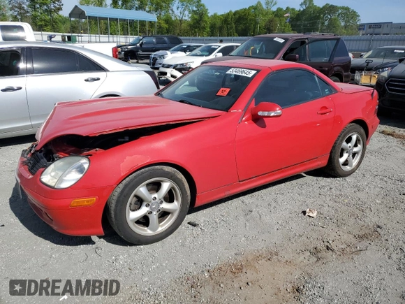 2001 Mercedes-Benz SLK 230/320 с VIN WDBKK65F01F214146, выставлен на аукционе Copart как лот 53469645 с пробегом 88 119 миль миль и Списание • Salvage title. История ставок и продаж доступна на DreamBid. Изображение 1.