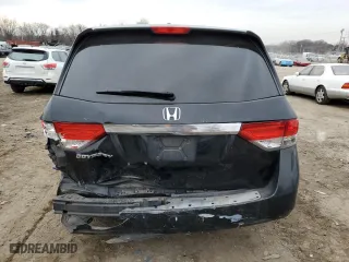 2016 Honda Odyssey EX-L with VIN 5FNRL5H64GB037505, listed as a Copart auction lot 43907105 with 208,709 mi miles and Salvage Title. Bid and sale history available at carsss.com. Image 6.
