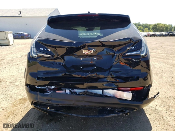 2023 Cadillac XT4 FWD Sport with VIN 1GYFZER41PF225631, listed as a Copart auction lot 70441144 with 13,689 mi miles and Salvage Title. Bid and sale history available at carsss.com. Image 6.