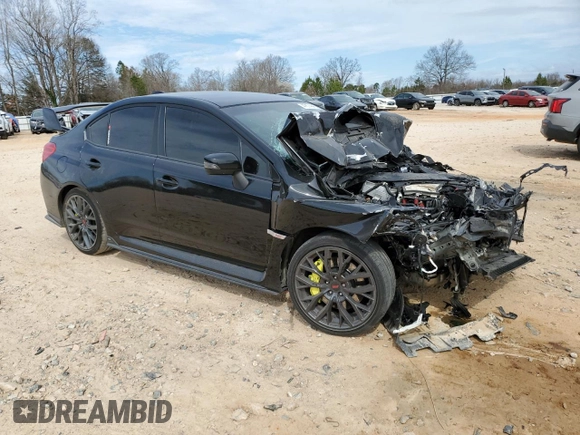 2019 Subaru WRX STI with VIN JF1VA2R69K9807241, listed as a Copart auction lot 47674445 with 0 mi miles and Salvage Title. Bid and sale history available at carsss.com. Image 4.