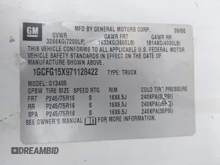 2007 Chevrolet Express Cargo with VIN 1GCFG15X971128422, listed as a IAAI auction lot 42600669 with Not provided miles and . Bid and sale history available at DreamBid. Image 9.