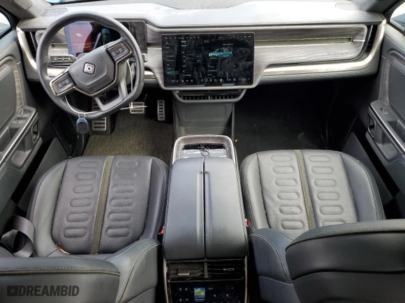 2022 Rivian R1T Launch Edition with VIN 7FCTGAAL0NN001418, listed as a Copart auction lot 75002264 with 28,835 mi miles and Salvage Title. Bid and sale history available at carsss.com. Image 8.