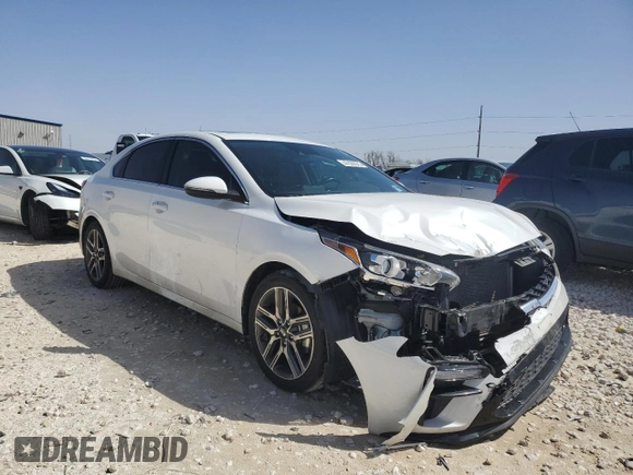 2021 Kia Forte EX with VIN 3KPF54AD6ME323017, listed as a Copart auction lot 47829575 with 43,467 mi miles and Salvage Title. Bid and sale history available at DreamBid. Image 4.