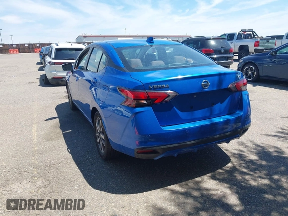2021 Nissan Versa SV with VIN 3N1CN8EV1ML855643, listed as a IAAI auction lot 42772321 with 56,604 mi miles and . Bid and sale history available at DreamBid. Image 3.