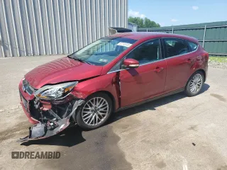 2014 Ford Focus Titanium with VIN 1FADP3N29EL409568, listed as a Copart auction lot 62295345 with 53,401 mi miles and Salvage title. Bid and sale history available at DreamBid. Image 1.
