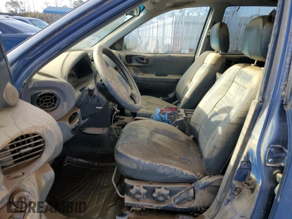 2002 Hyundai Santa Fe GLS with VIN KM8SC13DX2U204235, listed as a Copart auction lot 80680954 with 0 mi miles and Salvage Title. Bid and sale history available at carsss.com. Image 7.