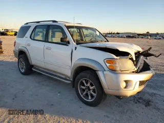 2003 Toyota Sequoia SR5 with VIN 5TDZT34A03S142885, listed as a Copart auction lot 81837774 with 194,352 mi miles and Salvage Title. Bid and sale history available at DreamBid. Image 4.