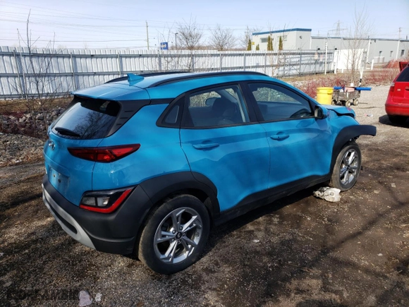 2022 Hyundai Kona Preferred with VIN KM8K22AB6NU810548, listed as a Copart auction lot 49666175 with 78,983 mi miles and Salvage Title. Bid and sale history available at carsss.com. Image 3.