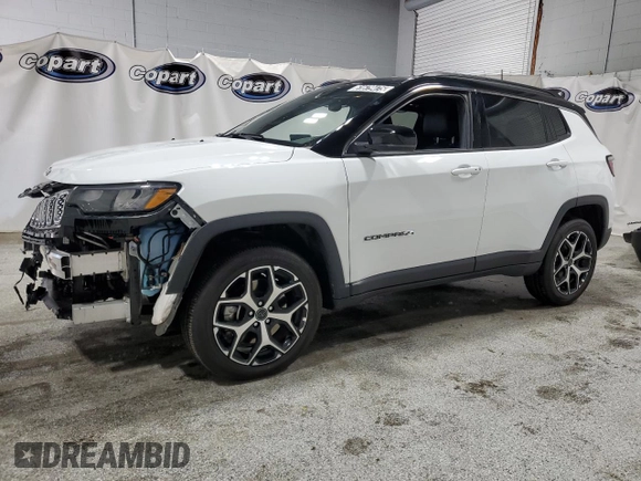 2025 Jeep Compass Limited with VIN 3C4NJDCN0ST565517, listed as a Copart auction lot 61679475 with 6,153 mi miles and Clean title. Bid and sale history available at DreamBid. Image 1.