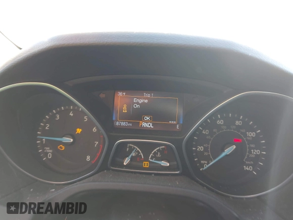 2017 Ford Focus SE with VIN 1FADP3F21HL288487, listed as a IAAI auction lot 41393074 with 87,883 mi miles. Bid and sale history available at carsss.com. Image 7.