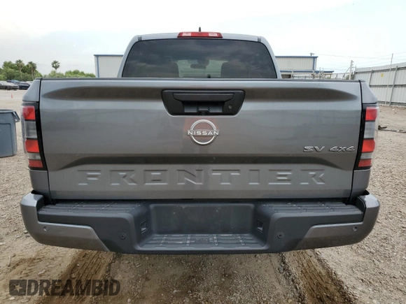2023 Nissan Frontier Pro-4X with VIN 1N6ED1EK4PN605224, listed as a Copart auction lot 55160985 with 37,422 mi miles and Salvage title. Bid and sale history available at DreamBid. Image 6.
