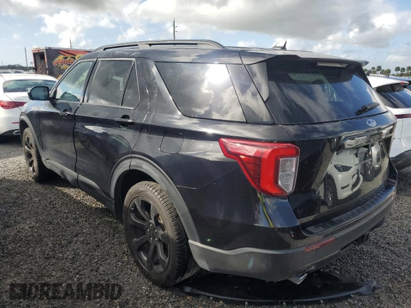 2023 Ford Explorer ST-Line with VIN 1FMSK7KH0PGA47511, listed as a Copart auction lot 73686344 with 9,348 mi miles and Non Repairable. Bid and sale history available at carsss.com. Image 2.