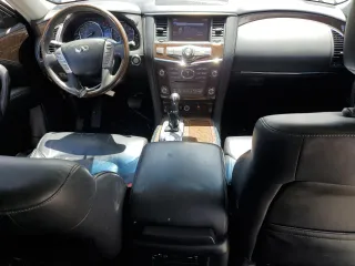 2017 Infiniti QX80 with VIN JN8AZ2NF5H9642681, listed as a Copart auction lot 71200704 with 132,250 mi miles and Salvage Title. Bid and sale history available at carsss.com. Image 8.
