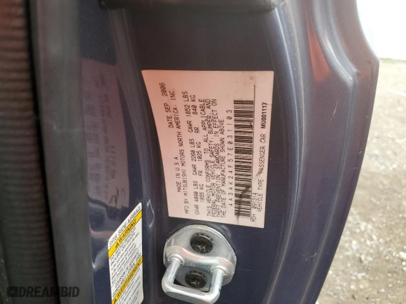 2007 Mitsubishi Eclipse GS with VIN 4A3AK24F57E031103, listed as a Copart auction lot 45324375 with 153384 miles and Salvage Title. Bid and sale history available at carsss.com. Image 12.