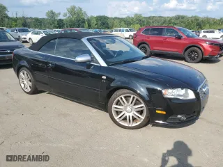 2007 Audi S4 with VIN WUARL48H27K901114, listed as a Copart auction lot 66939314 with 0 mi miles and Salvage Title. Bid and sale history available at carsss.com. Image 4.