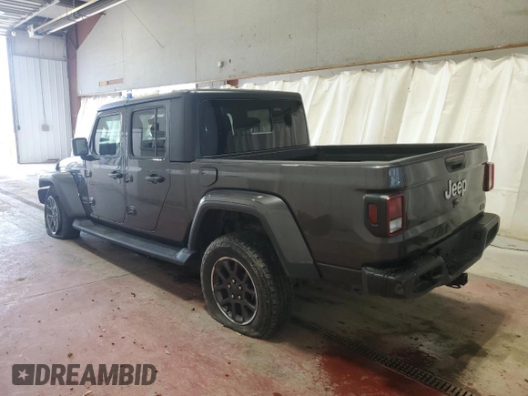 2020 Jeep Gladiator Overland with VIN 1C6HJTFG0LL217127, listed as a Copart auction lot 55660745 with 43,528 mi miles and Clean title. Bid and sale history available at DreamBid. Image 2.