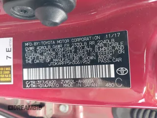 2017 Toyota Prius Plus with VIN JTDKARFP5H3061952, listed as a IAAI auction lot 42217235 with 148,343 mi miles and . Bid and sale history available at DreamBid. Image 9.