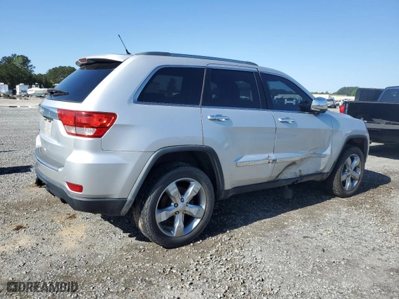 2012 Jeep Grand Cherokee Overland with VIN 1C4RJFCG5CC272580, listed as a Copart auction lot 50075735 with 209,368 mi miles and Salvage Title. Bid and sale history available at carsss.com. Image 3.