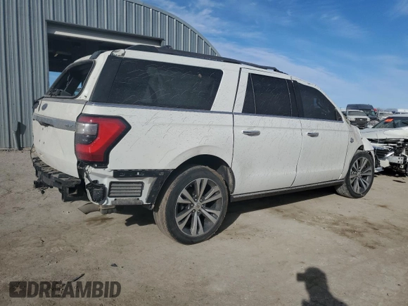 2020 Ford Expedition Max King Ranch with VIN 1FMJK1PT2LEA91666, listed as a Copart auction lot 46888905 with Not Provided miles and Salvage Title. Bid and sale history available at DreamBid. Image 3.