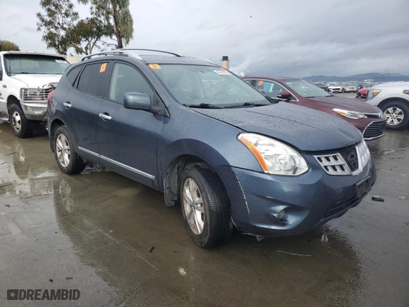 2013 Nissan Rogue S with VIN JN8AS5MT5DW007243, listed as a Copart auction lot 43578055 with 173,912 mi miles and Salvage Title. Bid and sale history available at carsss.com. Image 4.