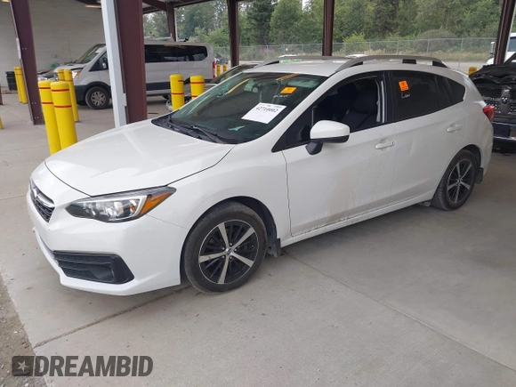 2020 Subaru Impreza Premium with VIN 4S3GTAV63L3700297, listed as a IAAI auction lot 42710002 with 85,470 mi miles and . Bid and sale history available at DreamBid. Image 2.