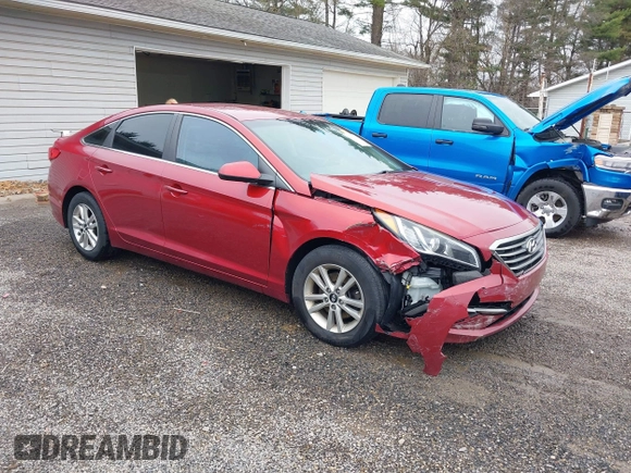 2016 Hyundai Sonata SE with VIN 5NPE24AF5GH273149, listed as a IAAI auction lot 41921543 with 168,762 mi miles and . Bid and sale history available at carsss.com. Image 1.