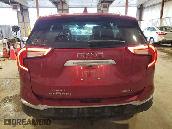 2024 GMC Terrain SLT with VIN 3GKALVEG8RL256700, listed as a Copart auction lot 58557105 with 11,982 mi miles and Salvage title. Bid and sale history available at DreamBid. Image 6.