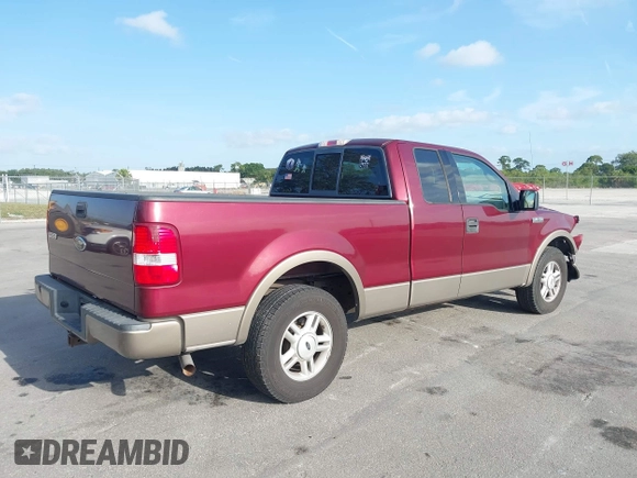 2004 Ford F-150 XL with VIN 1FTPX12544NA71834, listed as a IAAI auction lot 42085768 with 90,902 mi miles. Bid and sale history available at carsss.com. Image 4.