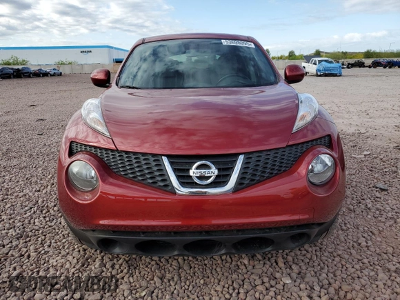 2014 Nissan Juke SV with VIN JN8AF5MR5ET358889, listed as a Copart auction lot 53698095 with 97,200 mi miles and Salvage Title. Bid and sale history available at carsss.com. Image 5.